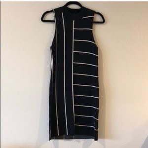 NWOT Navy Striped Sweater Dress